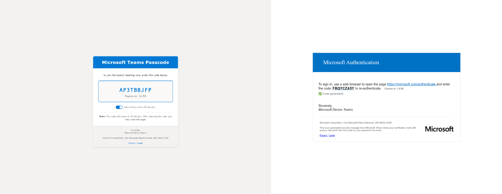 Precursor A (Left) & B (Right): Different visual lures from January 2026. 
