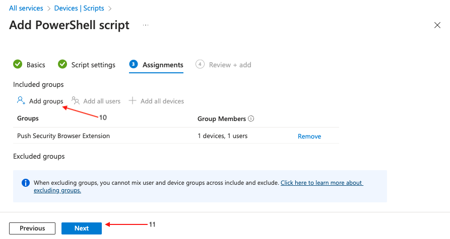 Intune - Firefox - create powershell script assignments - docs