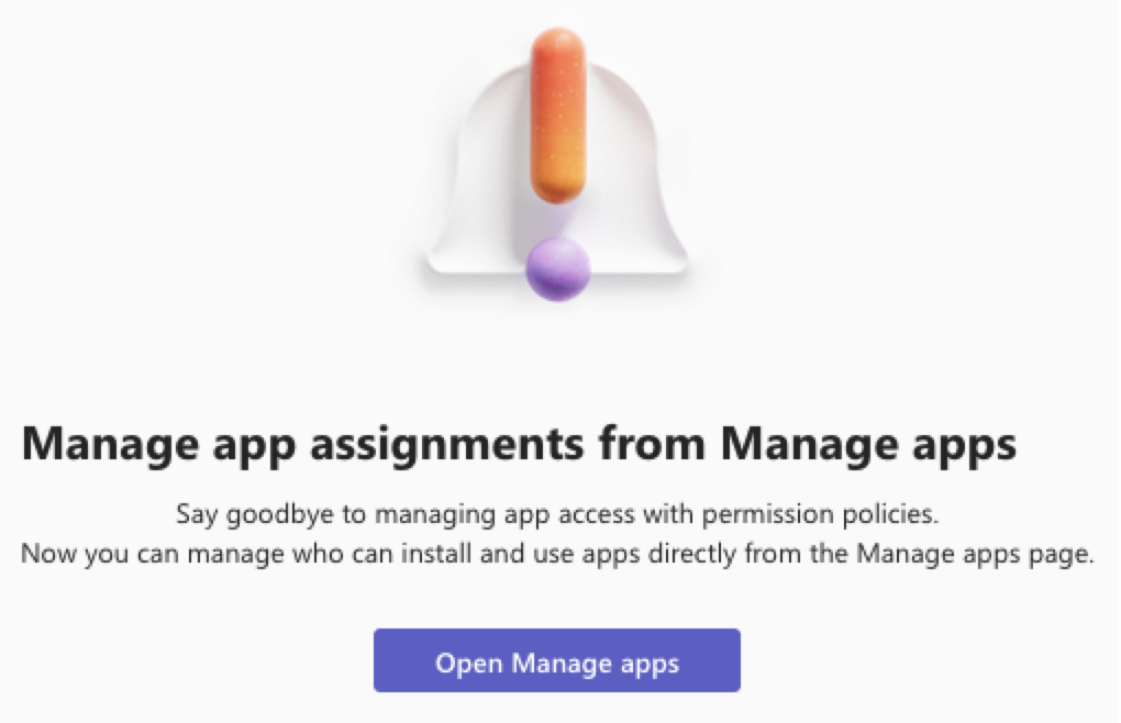 Microsoft Manage app assignments message - KB 10079