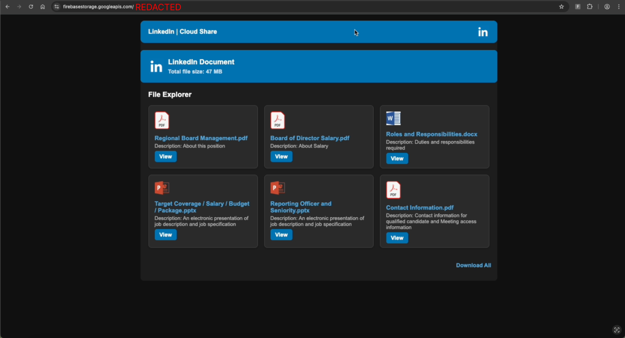 Custom landing page hosted on Firebase.