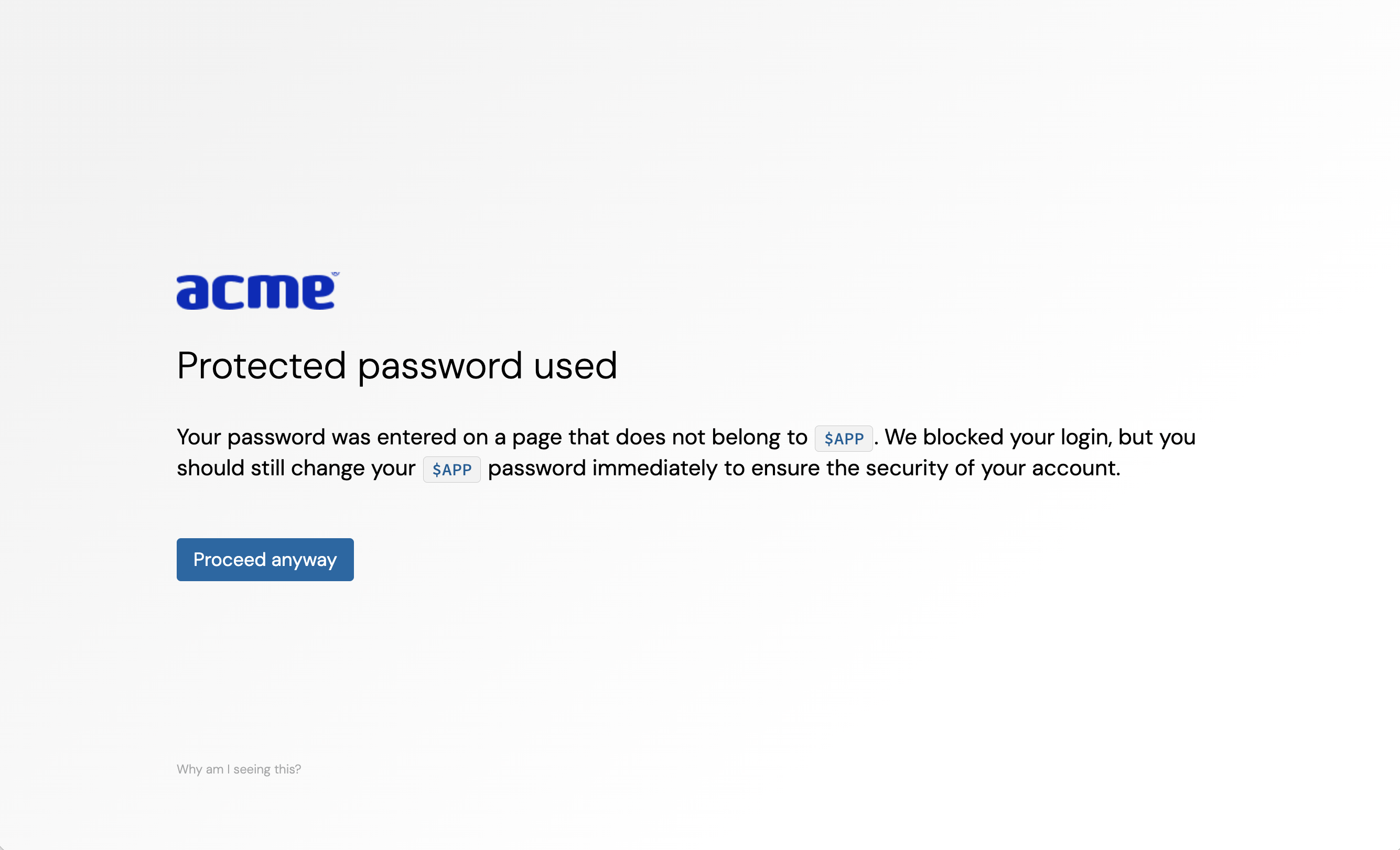 Password protection block screen for end-users - KB 10109