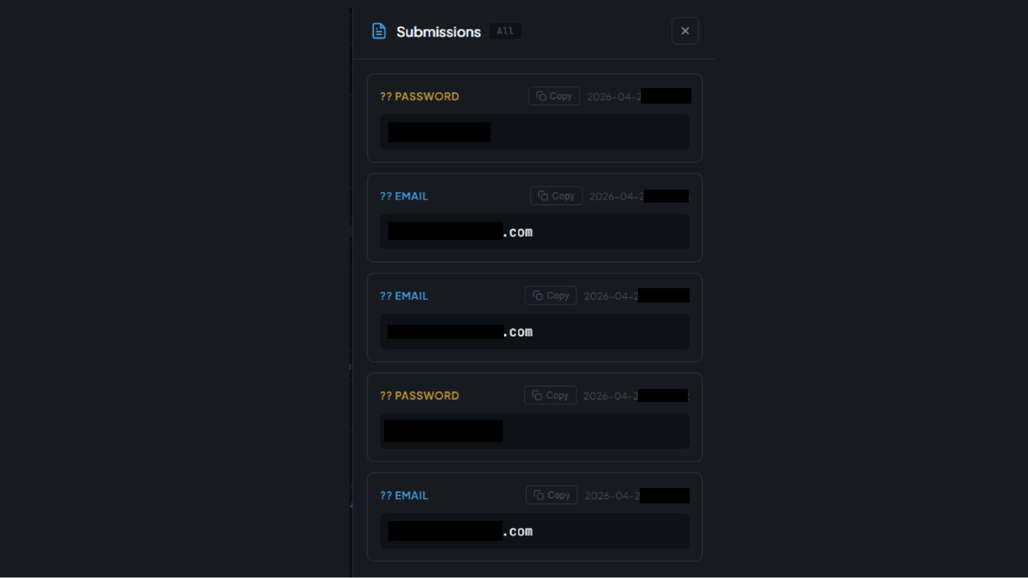 One example of a deployment portal identified Push that is currently in active use (redacted).