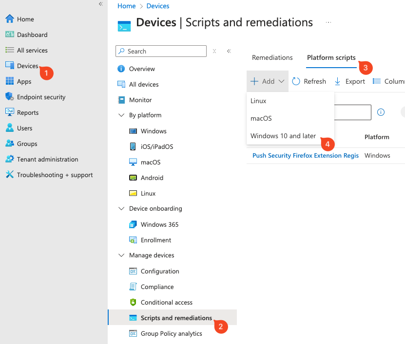 Intune MDM instructions for Brave - add powershell script