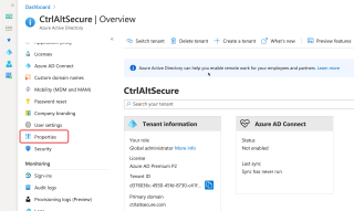 M365: Azure AD, Properties