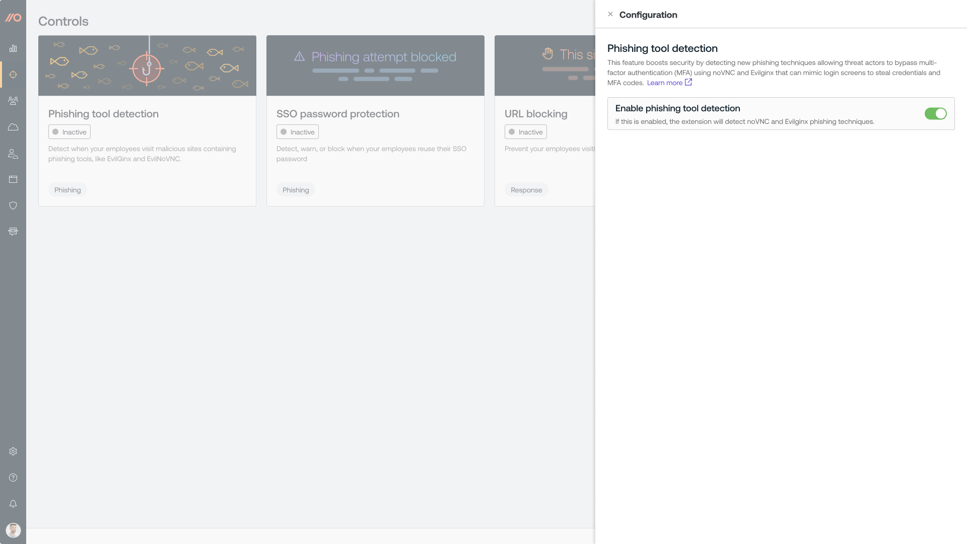 Phishing tool detection - config page - KB 10113