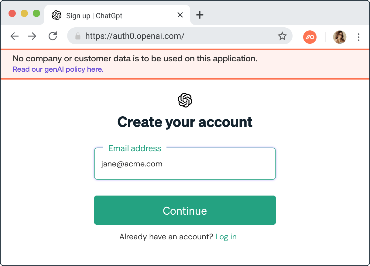 Introducing in-browser app banners: Set guardrails for cloud apps