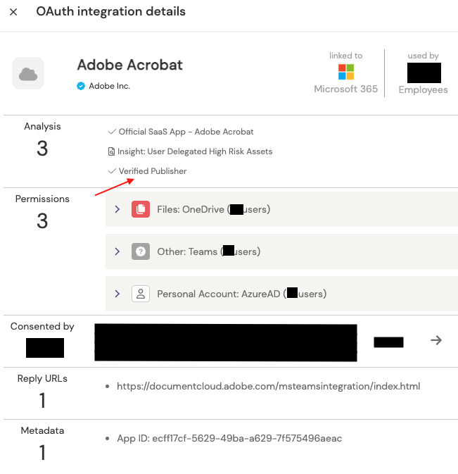 Adobe app integration details