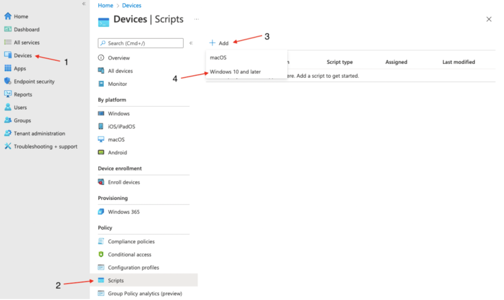 Intune - Firefox - script configuration - docs