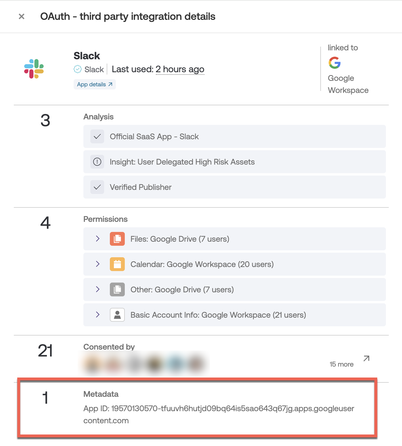 Integration metadata example - KB 10077