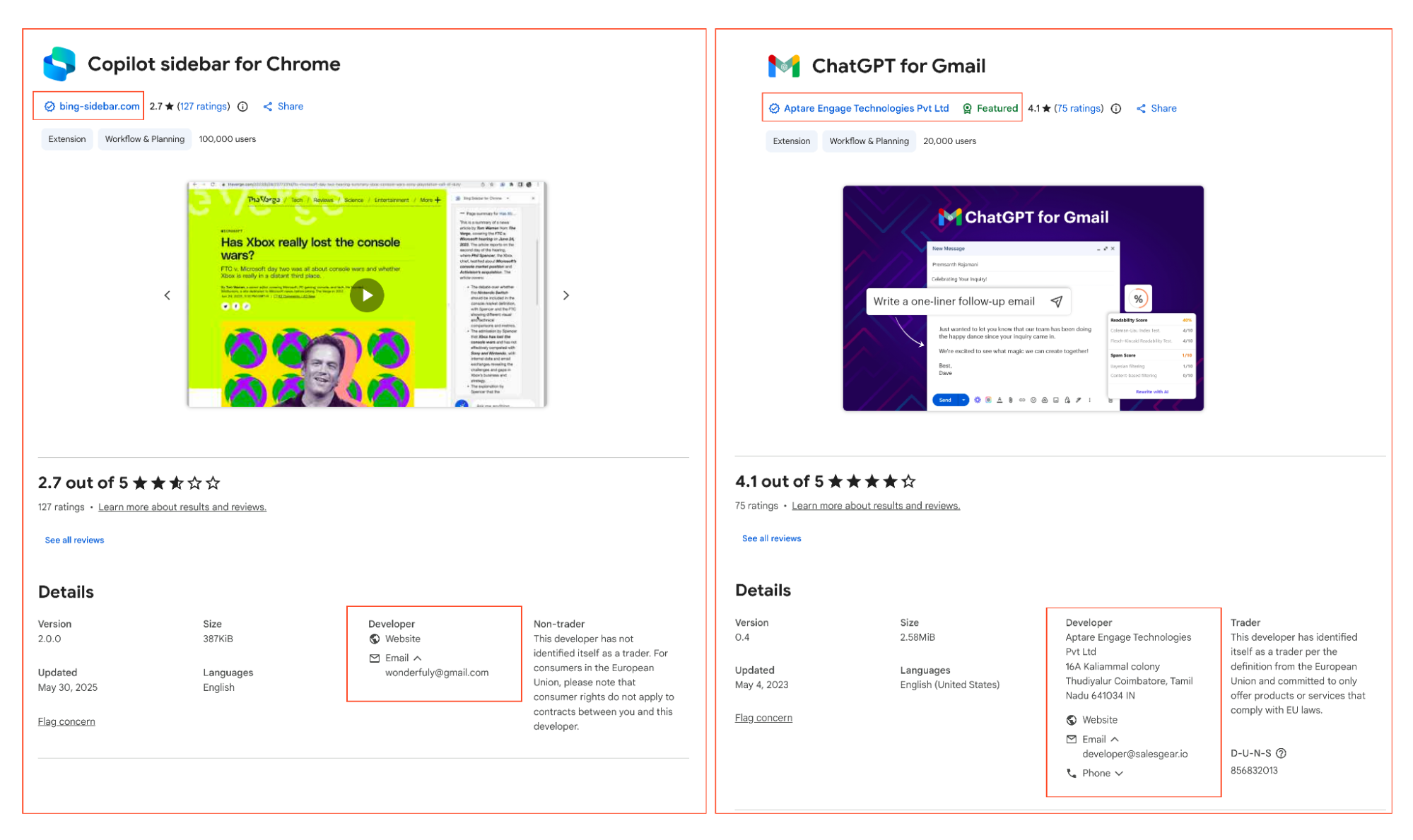 Examples of AI imitation apps