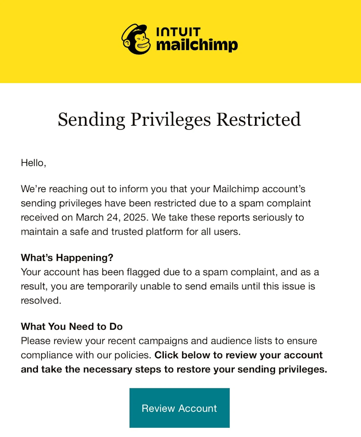 Dissecting a recent MailChimp phishing attack