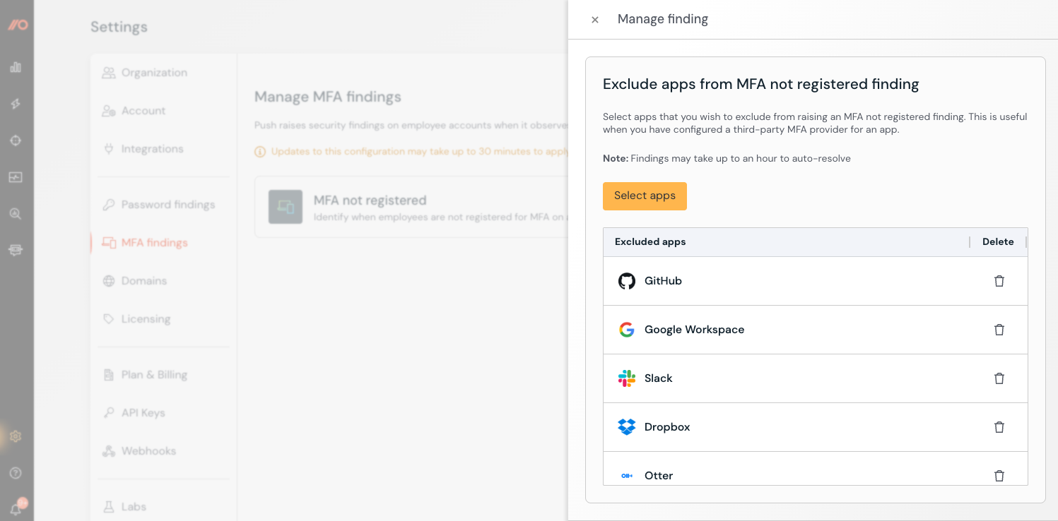 MFA exception finding config - KB 10140