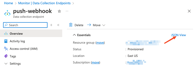 Azure data collection rule step 4 - Sentinel SIEM