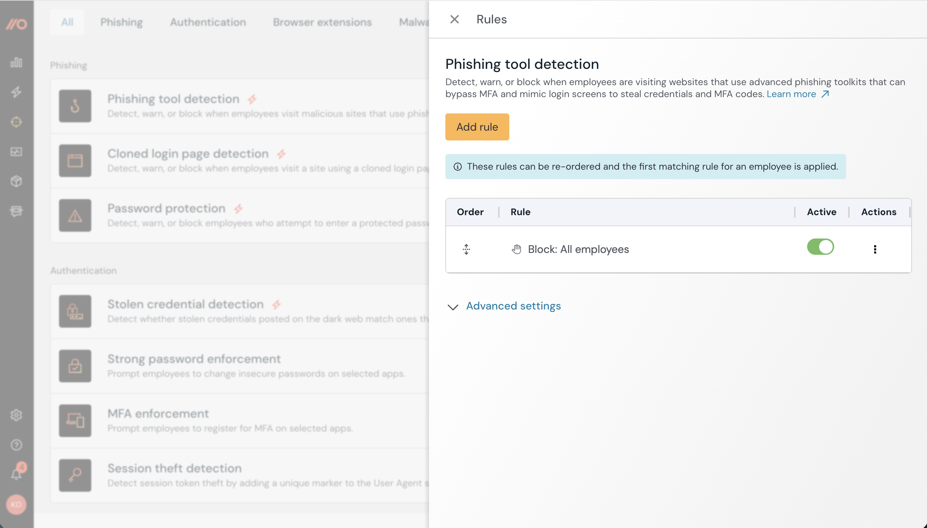 Phishing toolkit detection config page - KB 10113