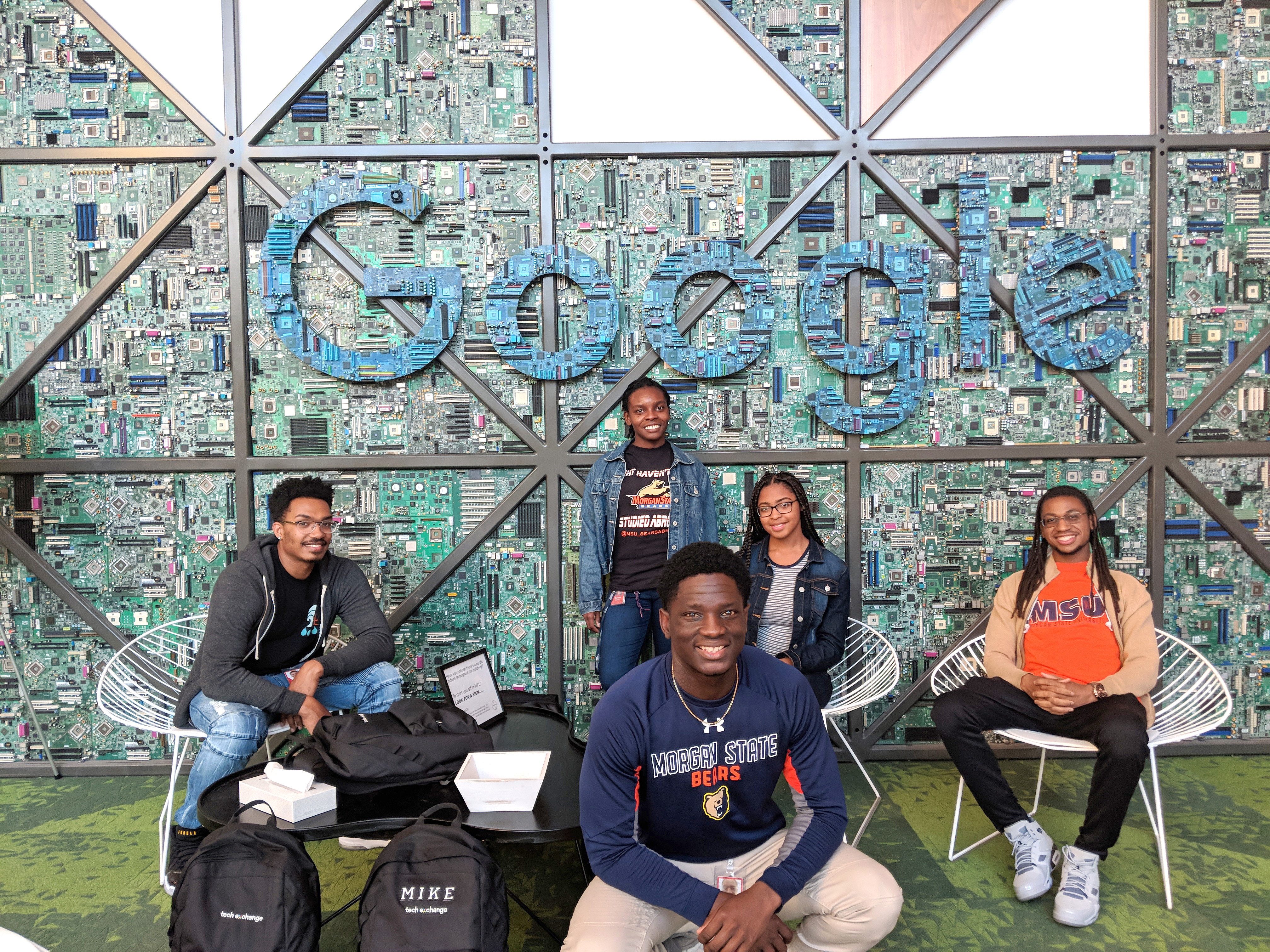 Students at Google Campus
