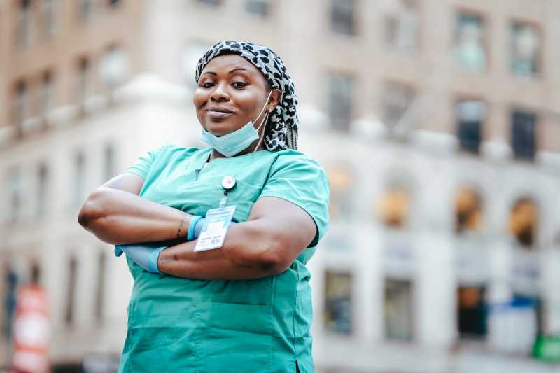 Nurse Standing with Arms Crossed