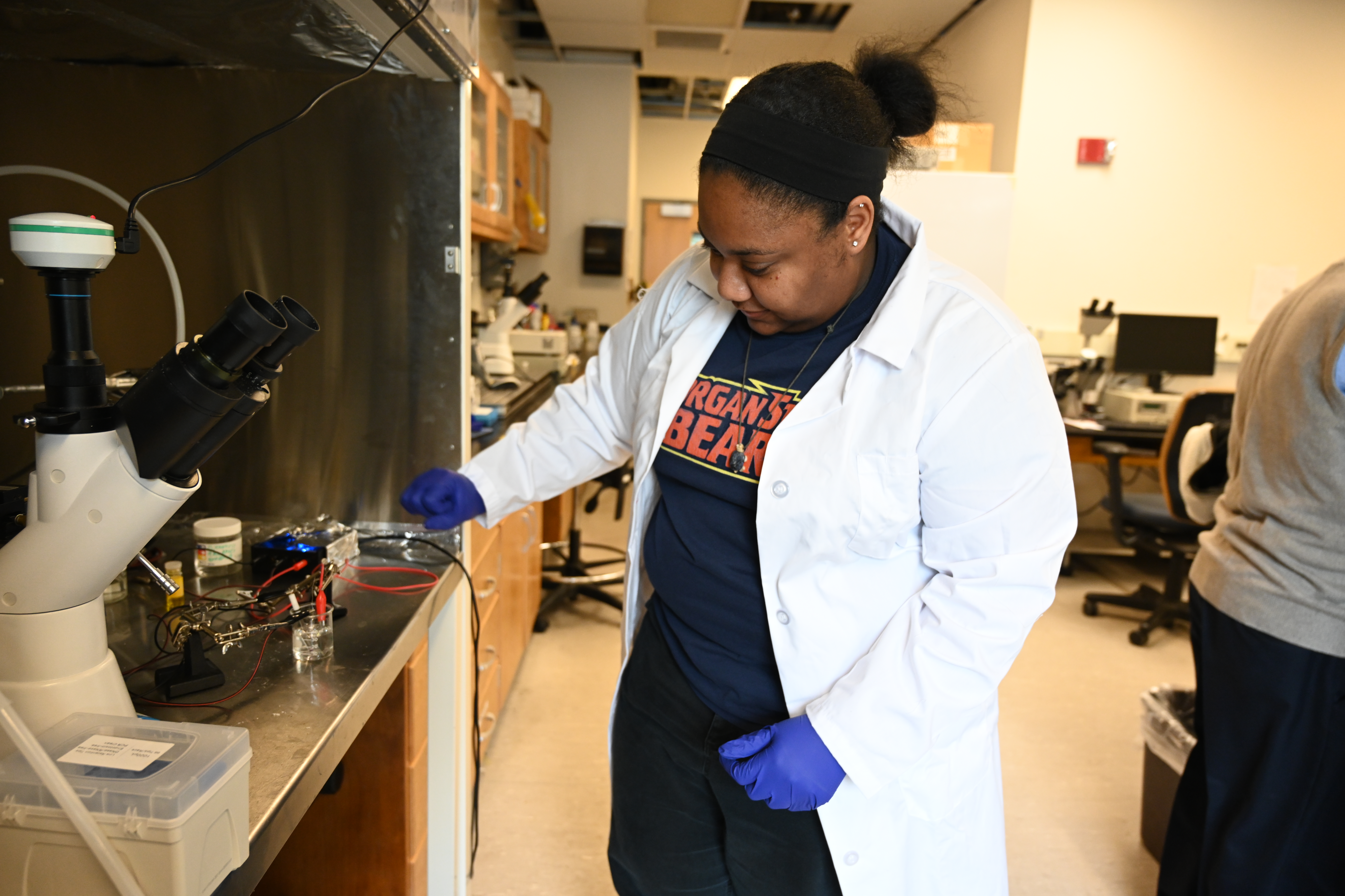 Morgan State University Graduate Student in Laboratory