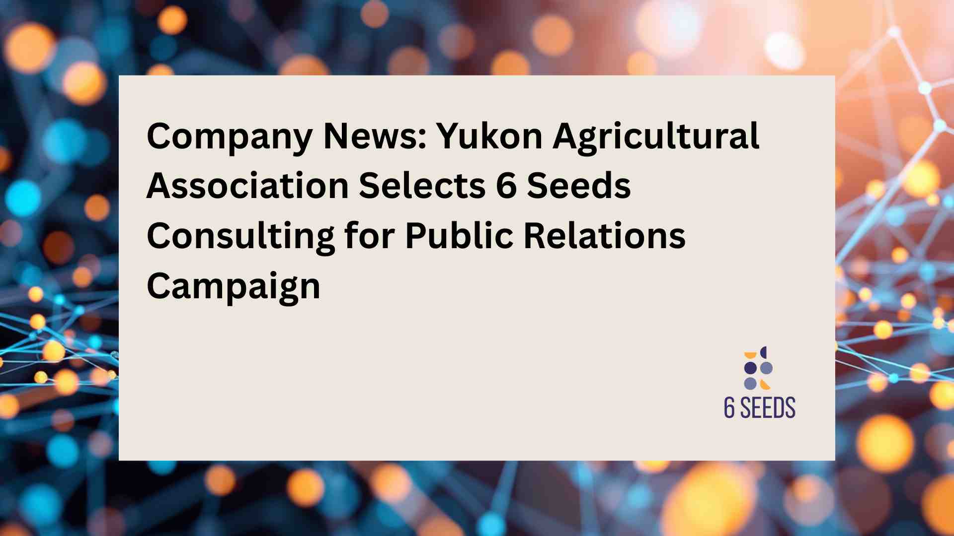 Yukon Agricultural Association Press Release