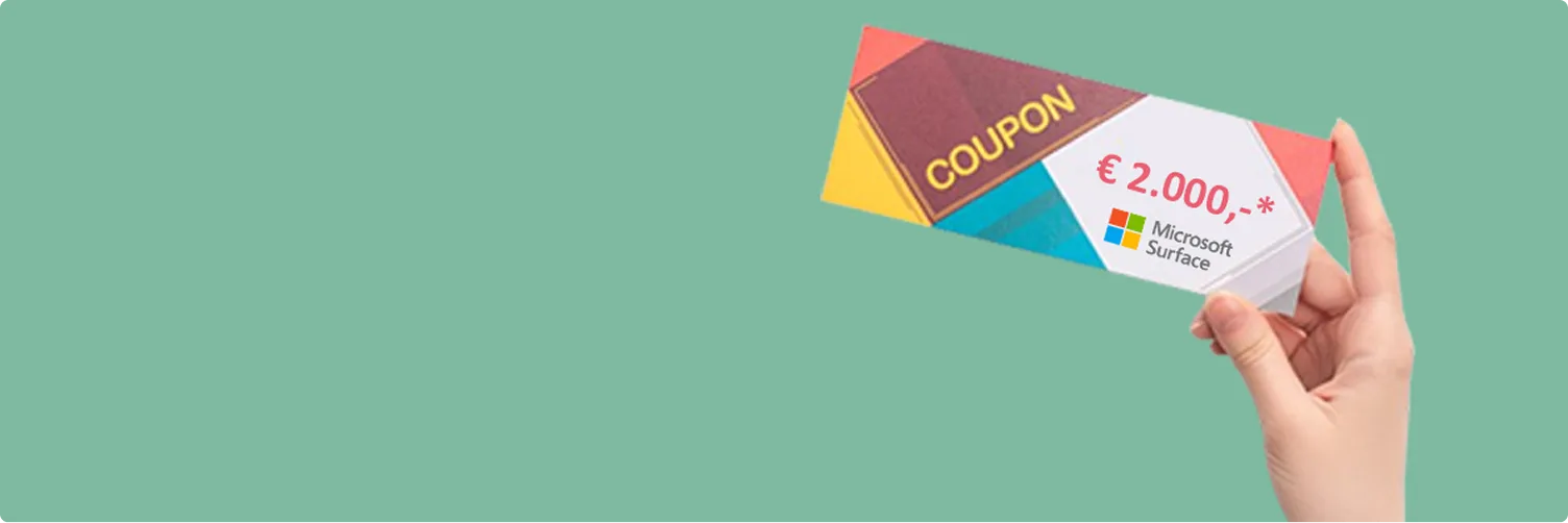 Spaar en ontvang een voucher van tot wel  € 2.000,-!