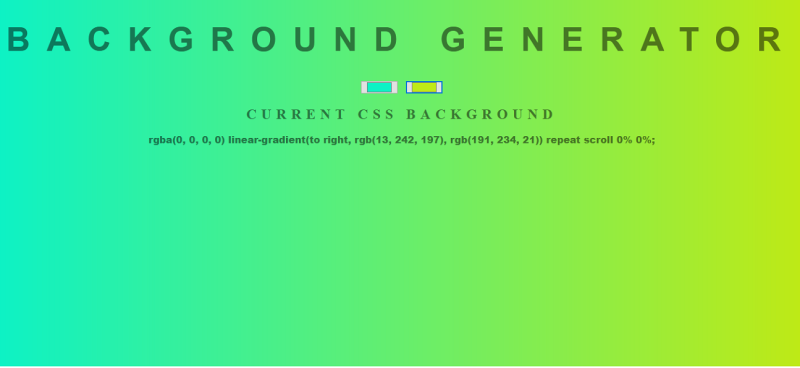 CSS Background Generator