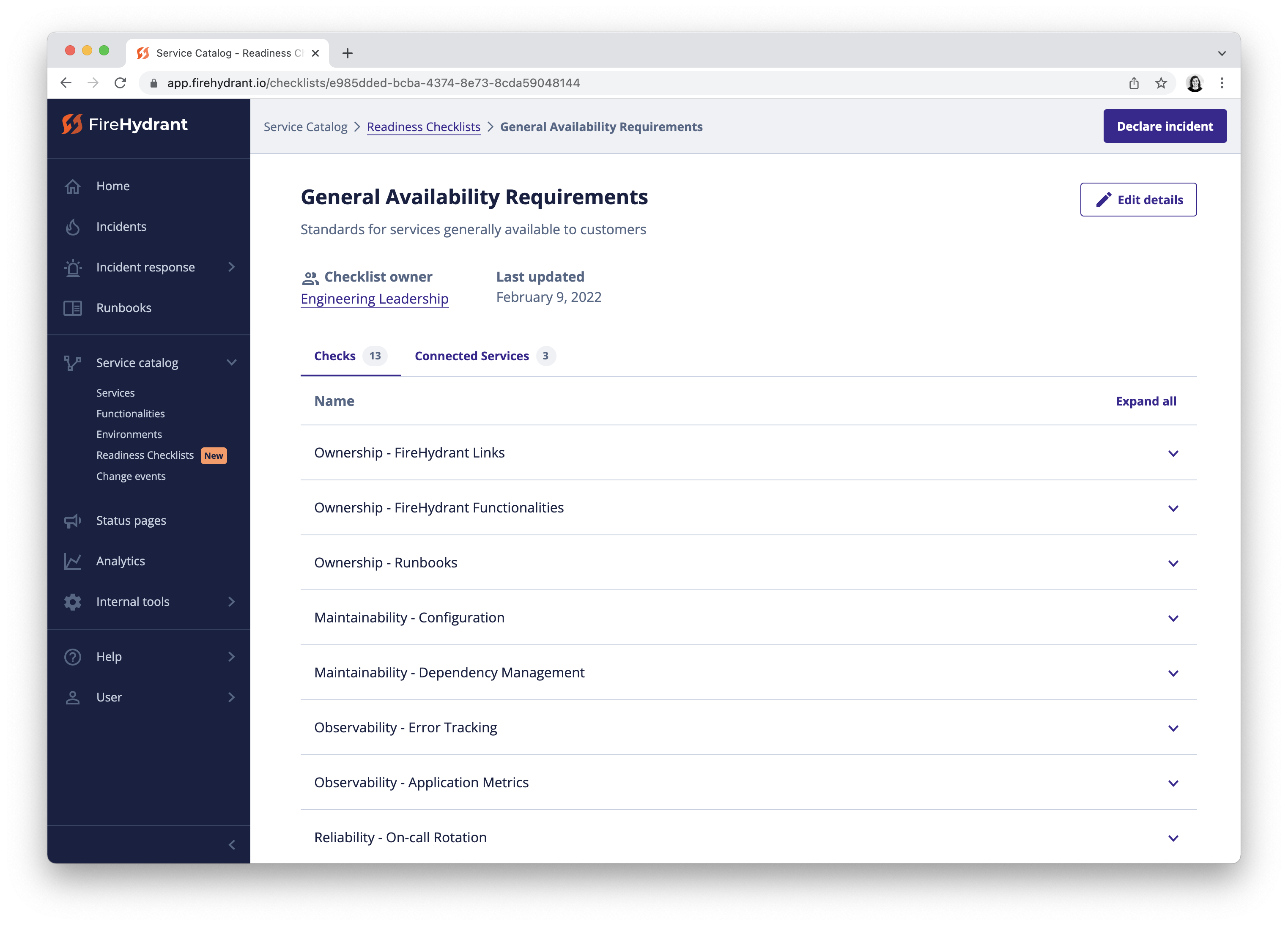 Operational Readiness Checklist Overview