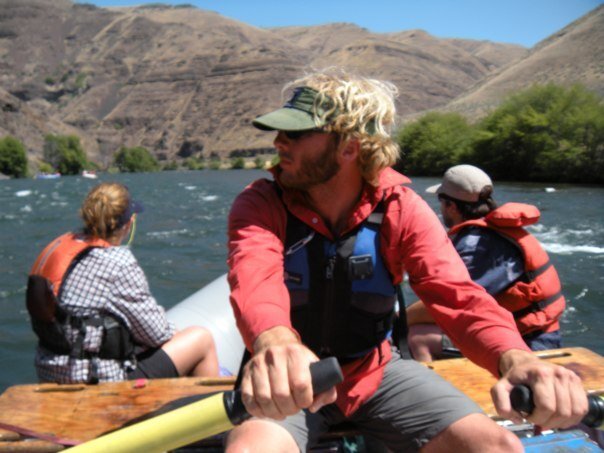 Just another day in the office on the Deschutes River.