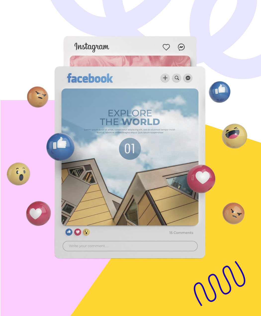 Mobile-first, SEO-optimized social media creatives for Facebook and Instagram, crafted to boost engagement