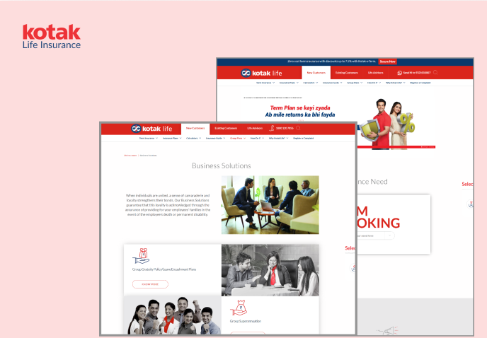 دراسة حالة تسلط الضوء على تدقيق تحسين محركات البحث الفني (Technical SEO) الذي أجرته Digitup لموقع Kotak Life Insurance، متضمنة رؤى حول واجهة وتجربة المستخدم (UI/UX) ومؤشرات الأداء الأساسية للويب (Core Web Vitals).