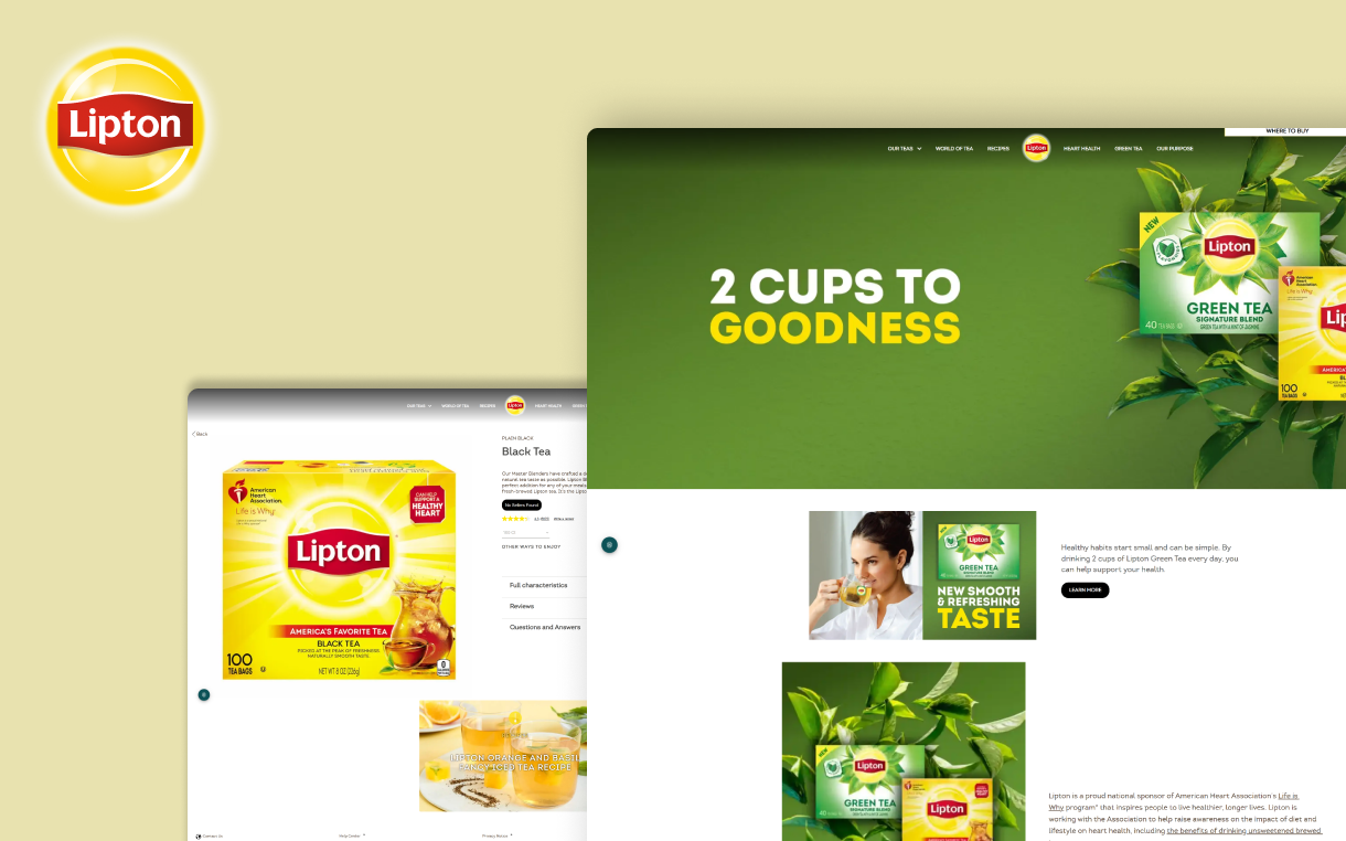 Digitup's case study on migrating 40+ Lipton Tea websites to headless architecture for improved performance