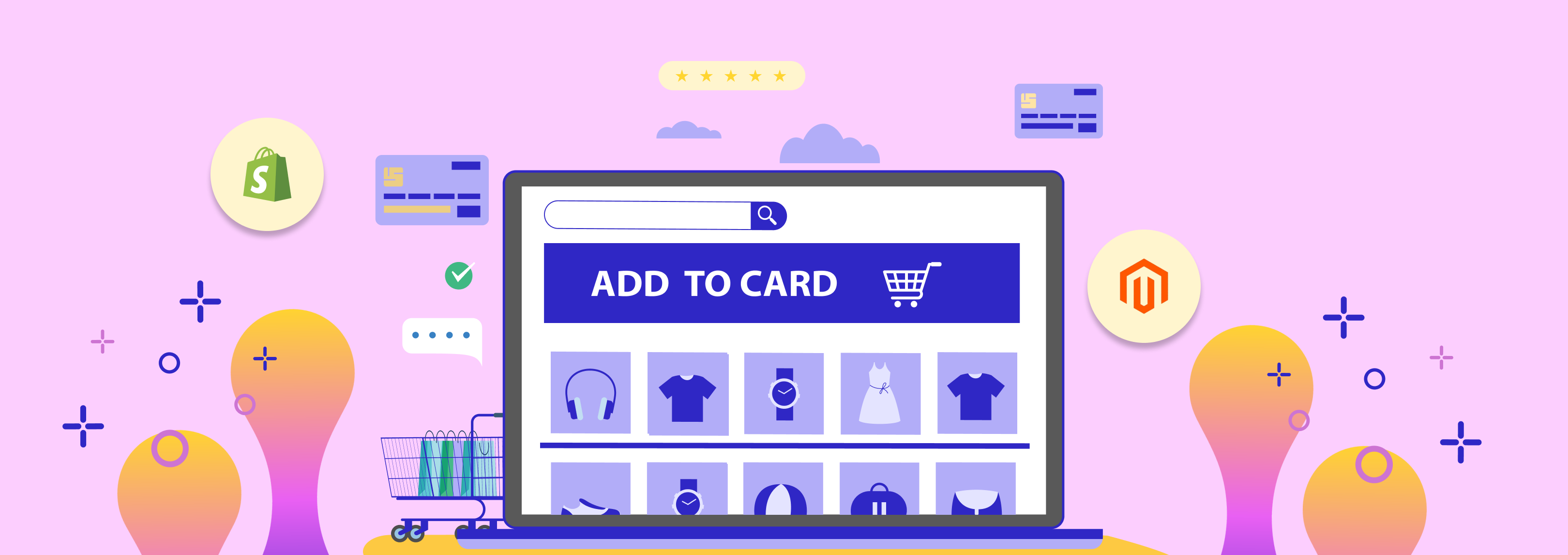 Shopify مقابل Magento: اختيار المنصة المناسبة لعملك – صورة البانر