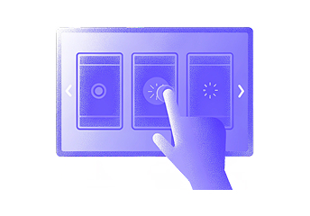 Touchscreen controls optimized for gesture-based navigation