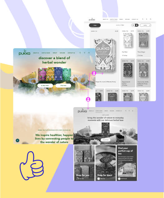 step-by-step interactions across e-commerce pages for streamlined engagement