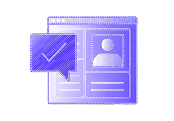 Survey form with checkmark icon representing audience research