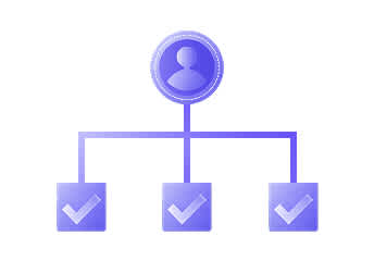 Flowchart-style icon with user avatar and connected checkboxes, representing Digitup’s optimized user journeys for high conversion rates.