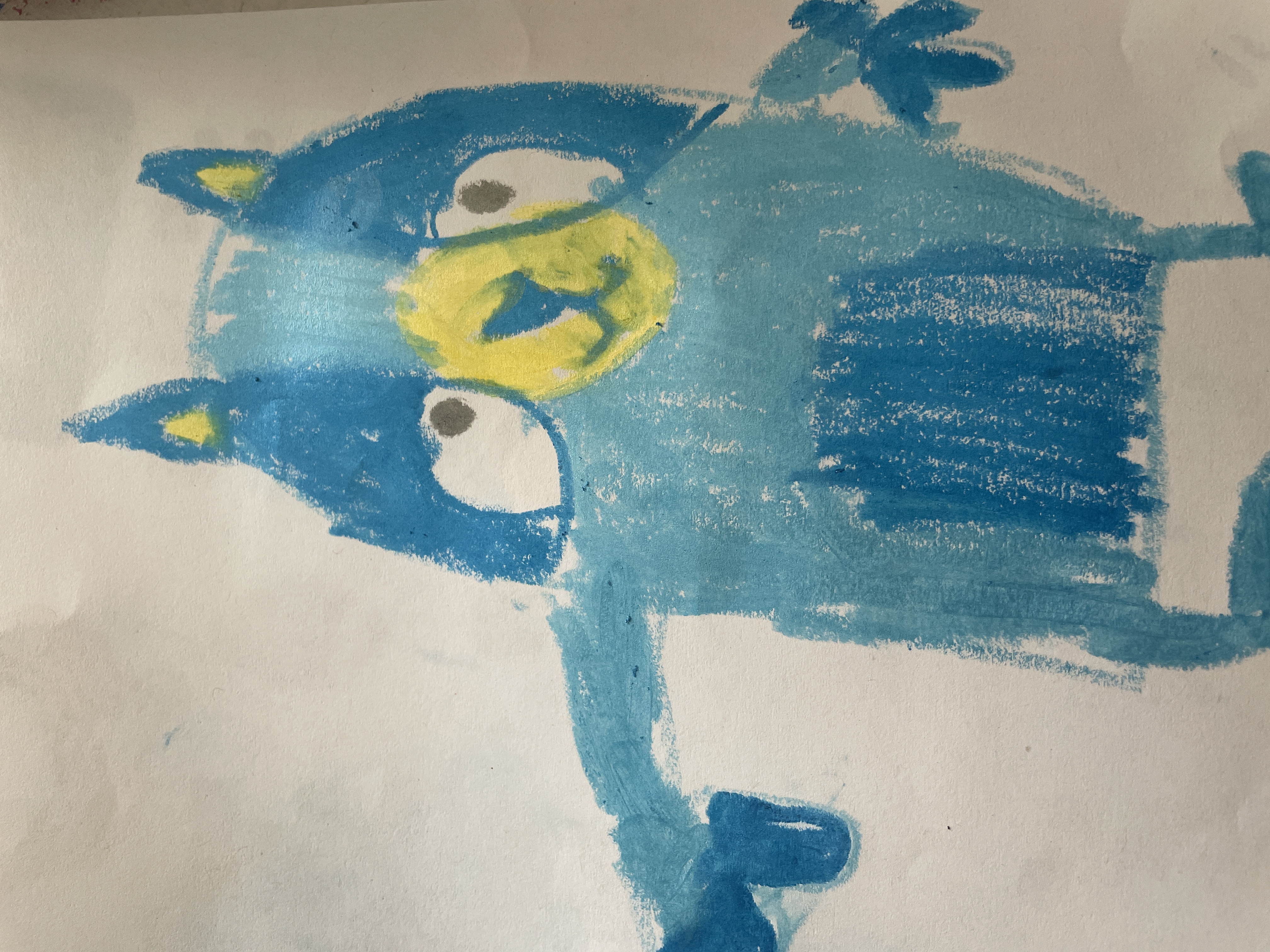 My daughter's drawing of Bluey