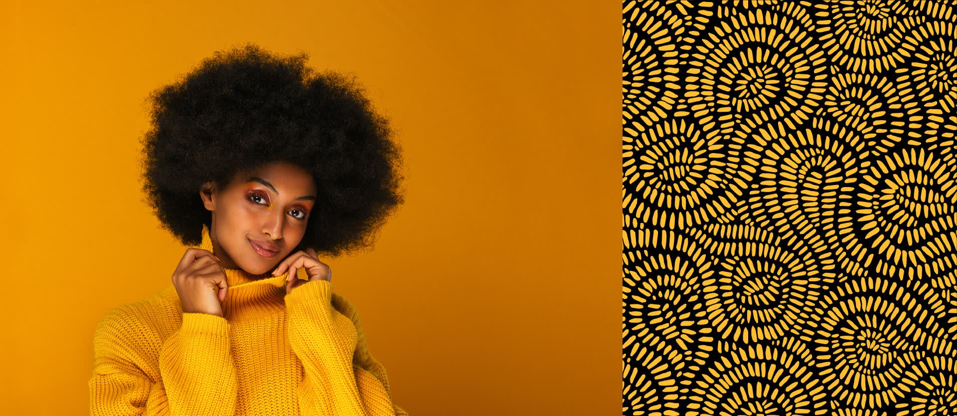 Black woman posing and smiling