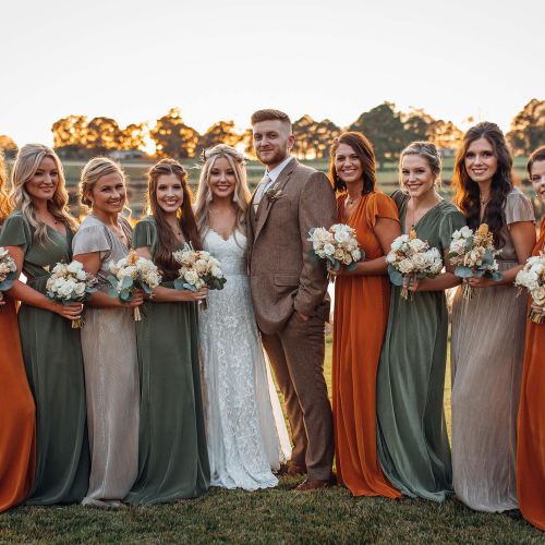 Fall wedding discount bridesmaid dress colors