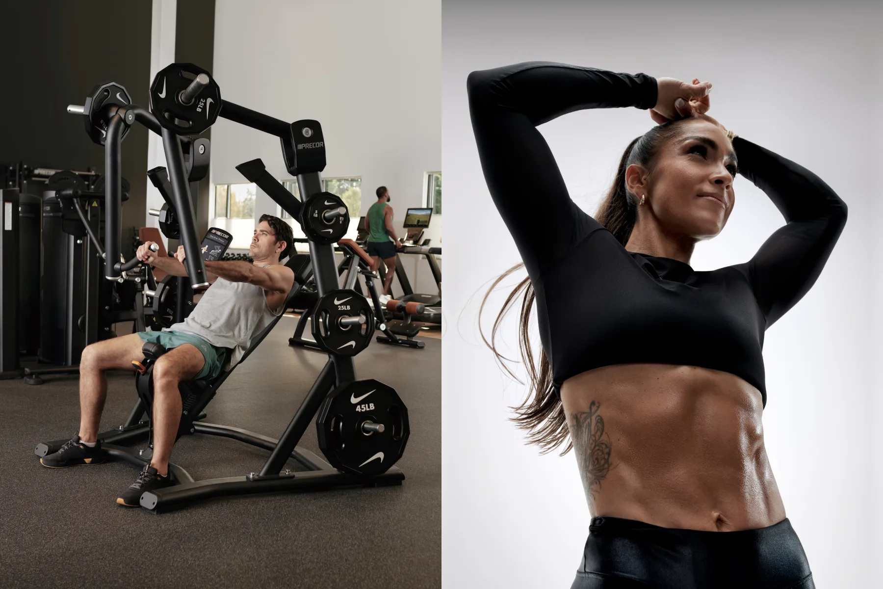 Close-up of a man, sweaty but relieved, after a workout.