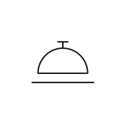 Icon of a bell like you'd see at the front desk of a hotel