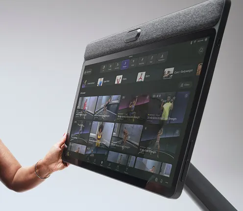 Close-up of the Swivel Screen with a variety of classes being shown.