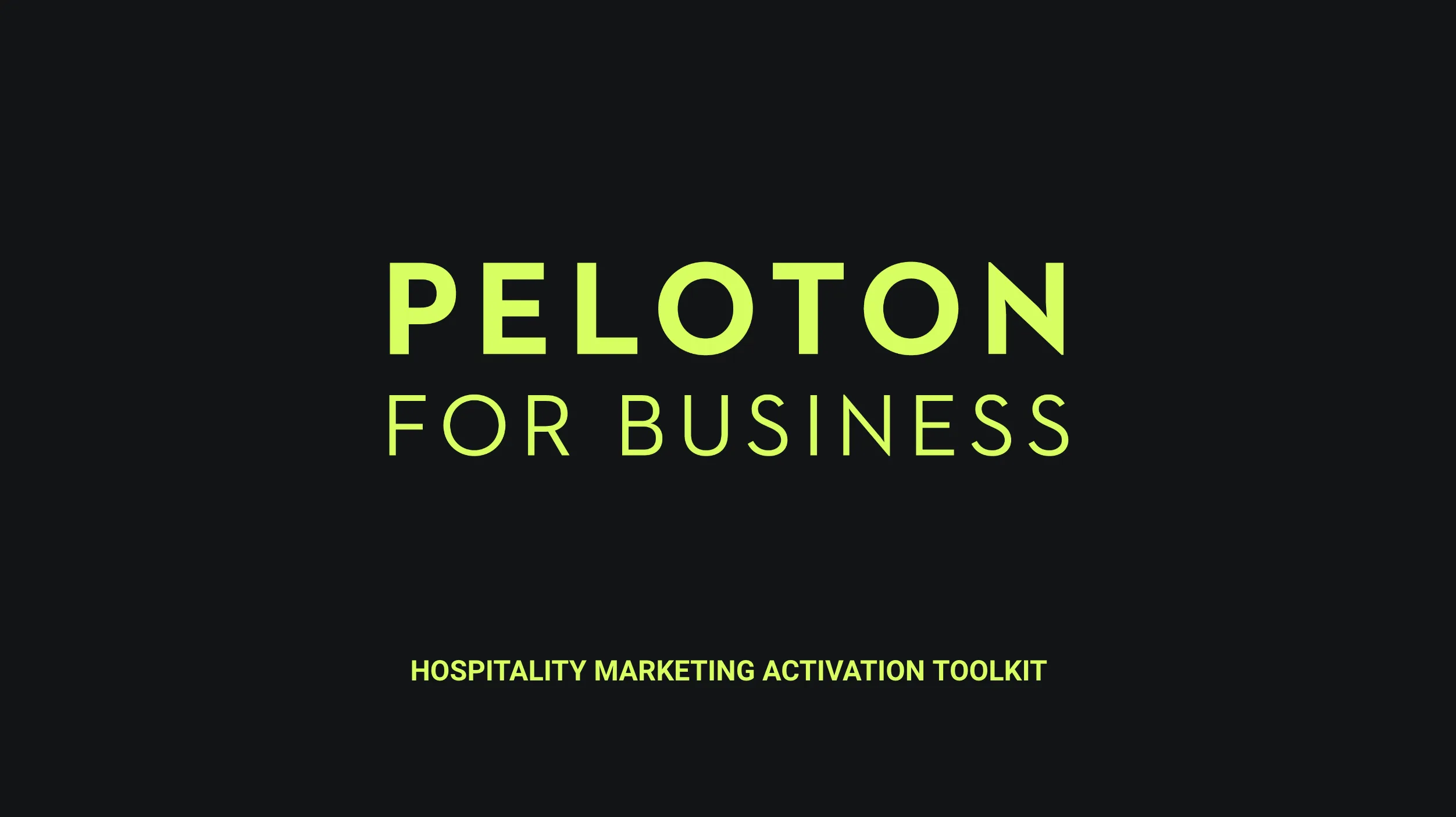Hospitality Marketing Activation Toolkit Cover