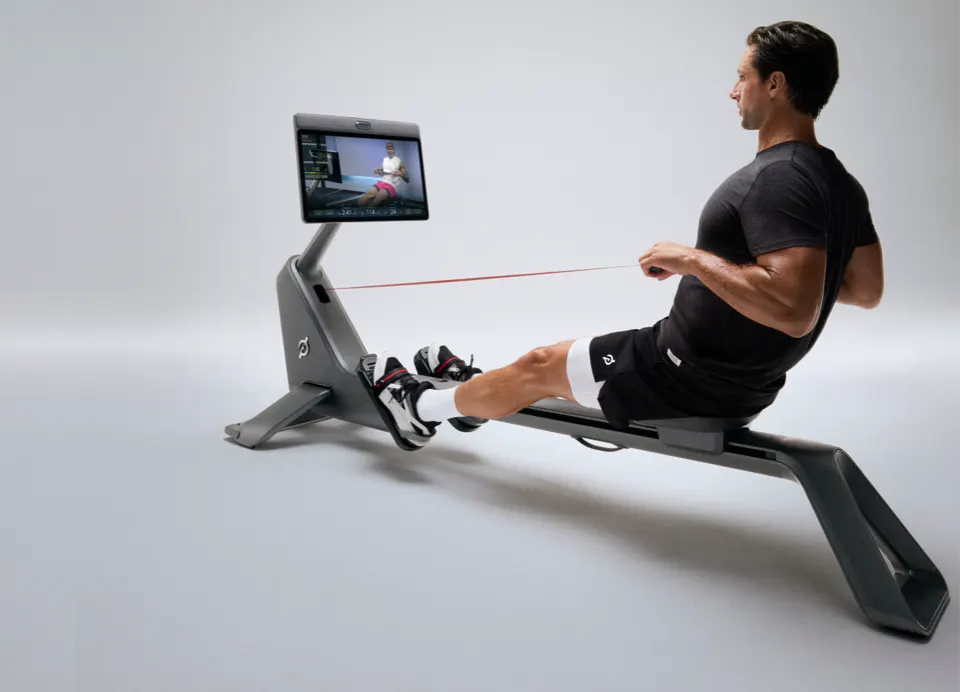 Image of a person in a black shirt using the Row+ Pro.