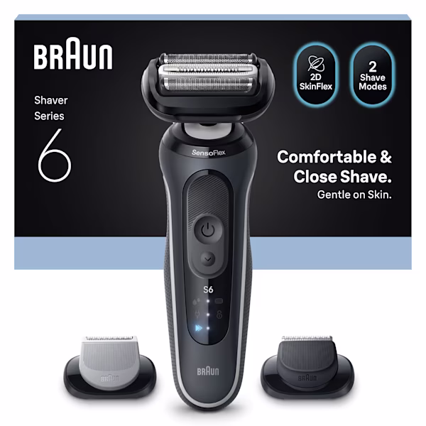 Afbeelding van Series 6 62-G1650s scheerapparaatset met 2 opzetstukken Afbeelding van Series 6 62-G1650s scheerapparaatset met 2 opzetstukken