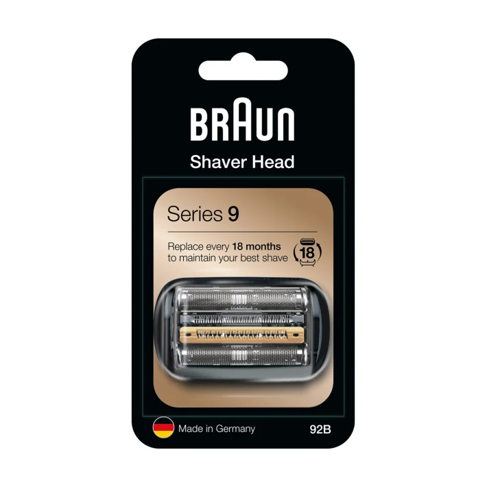 Braun Pièce De Rechange 92B Argentée Pour Rasoir - Compatible avec les rasoirs Series 9