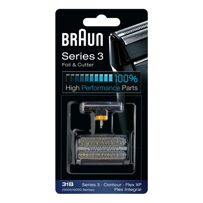 Braun Pièce De Rechange 31B Noire Pour Rasoir - Compatible avec les rasoirs Series 3