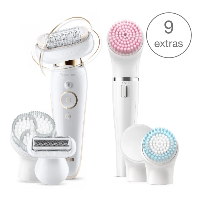 Braun Silk-épil 9 Flex 9-100 Ensemble Beauté - Épilateur Avec Tête