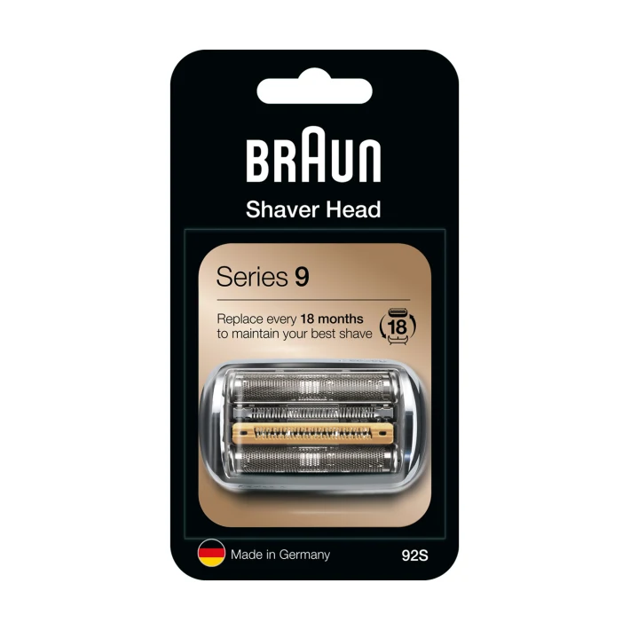 Braun Pièce De Rechange 92S Argentée Pour Rasoir - Compatible avec les rasoirs Series 9