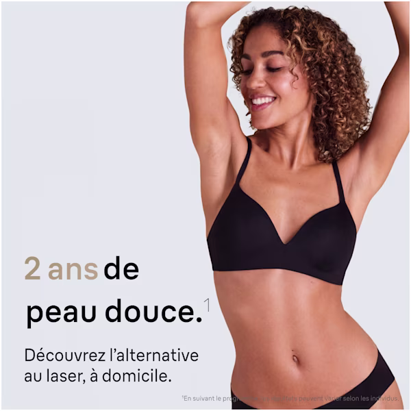 Une femme appréciant la douceur de sa peau après avoir utilisé Braun Silk·expert Pro 5. Une femme appréciant la douceur de sa peau après avoir utilisé Braun Silk·expert Pro 5.