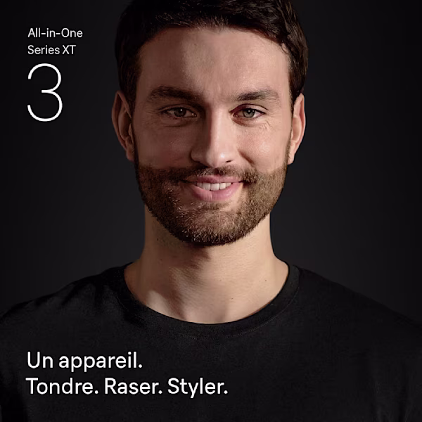 Un appareil. Tondre. Raser. Styler.