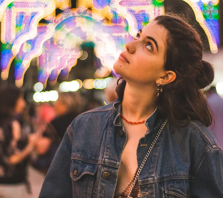 small Girl on a festival in Italy